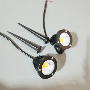 Požeminės lempos vandeniui IP65 5W 10W COB LED vejos šviesos palaidotas smaigalys apšvietimo 1pcs 5vnt per daug