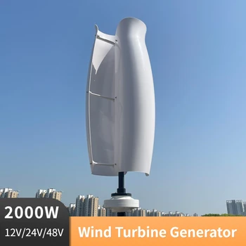 Vėjo Turbinų 1000W 1500W 2000W Vertikalus Axies Vėjo Generatorius Mažas vėjo malūnas Laisvosios Energijos Su MPPT Mokestis Valdytojas Homeuse