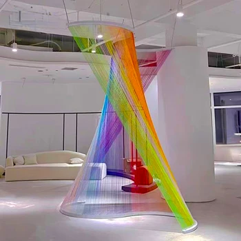 Individualų Rainbow Eilutę Prietaisą, Prekybos Centras, Oro Pakabukas Atrium Grožio Chen Apdailos Apdailos Apdailos