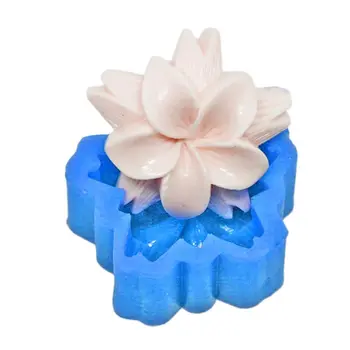 3D Frangipani Gėlė, Silikoninė Muilo Pelėsių Namų Vaškas Ištirptų Torto Formavimo Pelėsių Amatų