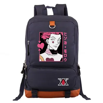 Unisex Kuprinė Studentų Bookbags Kompiuterių Verslo Krepšiai Vyrų Japonų Anime Hunter X Hunter Hisoka Grafinis Daypack už Paauglys