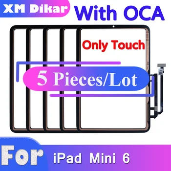 Didmeninė 5 VNT. Su OCA Touchscreen iPad Mini 6 Mini6 A2567 A2569 Jutiklinis Ekranas skaitmeninis keitiklis Jutiklis Priekinis Stiklas, Pakeisti Remontas