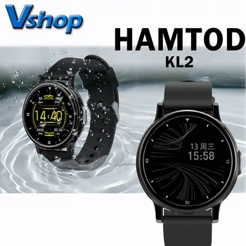 HAMTOD KL2 Smart Žiūrėti 1.28 colių Full Touch Screen, Sporto Fitneso Žiūrėti IP67 atsparus Vandeniui Bluetooth 