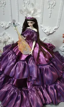 BJD doll Suknelė tinka 1/3 lėlės Tik Parduoti Drabužius, violetinė
