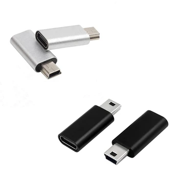 USB C Mini USB 2.0 Adapteris, C Tipo moterį, Mini USB Vyrų Konvertuoti Adapteris Gopro MP3 Grotuvai Brūkšnys Cam