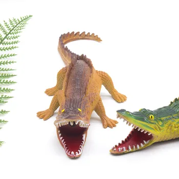 30cm Dirbtinės Krokodilo Žaislas Minkštas Gumos Laukinių Gyvūnų Garso Mažas Krokodilas Modelis Žaislas Išdaiga Ventiliacijos Žaislas k46