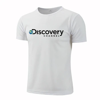 Akių Ledo Šilko Marškinėliai Vyrams Discovery Channel Sitcoms Vyrų Vyras Trumpas Rankovės Quick Dry T-shirt Sporto veikia T-shirt
