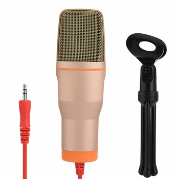Karšto Profesinės SF-666 Kondensatoriaus Mikrofonas, Garso Podcast Studijiniai Mikrofonai Su PC Stentas Kompiuterių PC Karaoke 3.5 mm