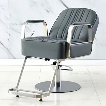 Paprasta Mados Barber Kėdės, Baldų Salonas, Kirpykla Specialios Patogus Barber Kėdės, Nerūdijančio Plieno, Kirpyklų Kėdes