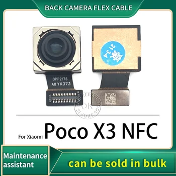 Naujas Galinis Pagrindinis galinė vaizdo Kamera Flex Kabelis Xiaomi Mi Poco X3 NFC atsarginės Dalys