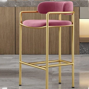 Šiaurės Biuro Kėdžių, Baro Kėdės, Valgomojo Prabangius Pink Dizaineris Restoranas Modernus Akcentas Išmatose Rankos Bancos De Baras Namų FurnitureLJYXP