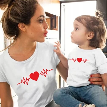 Mama, Dukra, Sūnus, Komplektai, Mielas Šeimos Išvaizdą derinti Drabužius Mamytė Ir Man Marškinėlius Moterims Mama, T-shirt Baby Girl Marškinėliai