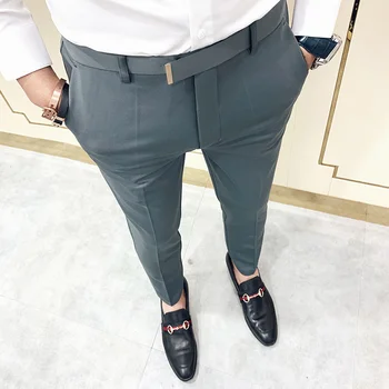 2023 Prekės Ženklo Drabužių Vyrų Slim Verslo Kostiumas Kelnės/Kelnės Korėjos Stilius Tinka Biuro Socialinių Kelnės Atsitiktinis Suknelė Kelnės