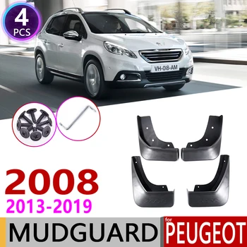 Priekiniai Galiniai Mudflap už Peugeot 2008 M. 2013 M.~2019 Sparnas sparnų Atvartu Splash Atvartais Purvasargių Priedai 2014 2015 2016 2017 2018