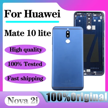 Originalus Dangtelis Huawei Mate 10 Lite Nova 2i Atgal Baterijos Dangtelis Galinių Durų Būsto Atgal Atveju, atsarginės Dalys, Su Fotoaparato Objektyvą