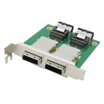 Dual Uostus, Mini SAS Vidaus SFF-8087 Išorės HD SFF-8088 Sas26p PCI SAS Adapterio plokštę Atsarginės Dalys