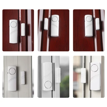 Durų ir langų signalizacijos, įsilaužimo signalizacijos, paprastas duris magnetinio apsauginių, apsaugos signalizacija, langų apsaugos nuo įsilaužimo signalizacijos ≥85dB Naudoti 2* AAA Baterijos
