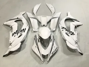 Naujas ABS Plastiko Lukštais Motociklo Lauktuvės komplektas Tinka kawasaki Ninja ZX10R 2016 2017 2018 2019 ZX-10R Kėbulo Nustatyti Baltas Juodas