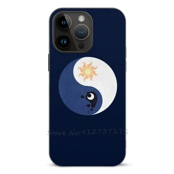 Celestia Ir Luna Yin Yang Telefono Dėklas Skirtas Iphone 14 13 12 11 Plus Pro Max Mini Xr 7 8 Pluošto Odos Padengti Celestia Ir