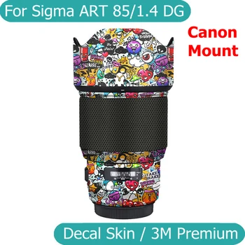Dėl Sigma MENO 85 1.4 DG HSM (Canon EF Mount) Decal Odos, Vinilo Įvyniojimas Kino Kameros Objektyvą Kūno Apsaugos Lipdukas 85mm F1.4 F/1.4