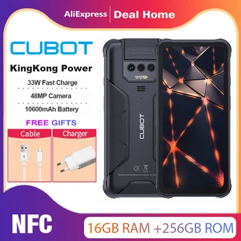 Cubot KingKong Power 8GB+256 GB Vandeniui NFC Patikima Android, 13 10600mAh 33W Greitai Įkrauti 6.5