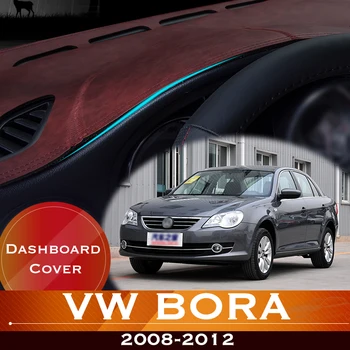 Volkswagen VW Bora 2008-2012 Metų Automobilio prietaisų Skydelyje Išvengti Šviesos Padas Priemonė Platforma Stalas Padengti Odos Anti-Slip Brūkšnys Kilimėlis