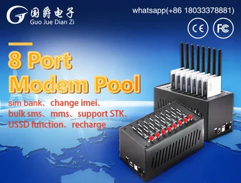 FIMT USB/RJ45 8 GPRS uosto q2406 GSM/SMS modemo pramoninės klasės