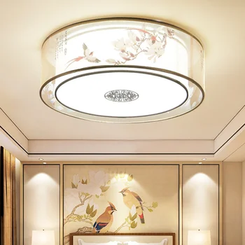 Naujas Kinų stiliaus lubų lempos apvalios aikštėje led miegamasis, modernus paprastas Kinų stiliaus audinio meno slyvų žiedų gyvenamasis kambarys, valgomasis